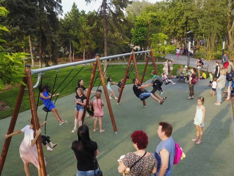 Дитячий майданчики з гойдалками Swing Turo фото