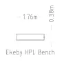Bench Ekeby HPL фото 3