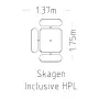 Picnic Table Skagen HPL фото 3